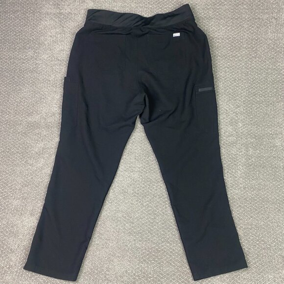 Figs High Waisted Yola Scrub Pants Women's XXL Black Yoga W22SW2013 - Picture 4 of 13